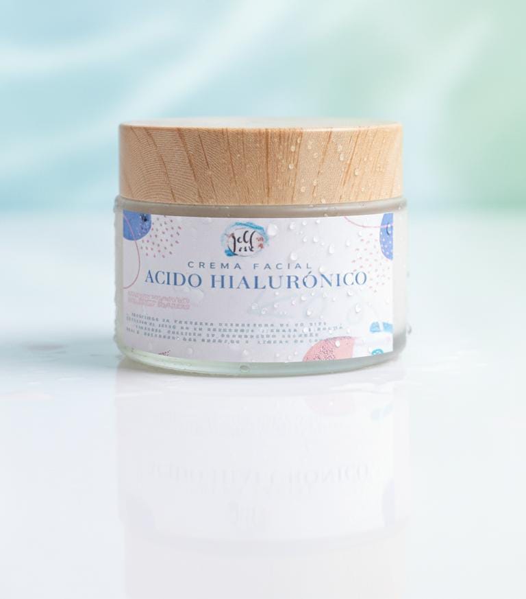 CREMA FACIAL "ÁCIDO HIALURÓNICO Y AGUA DE ROSAS