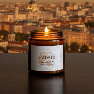 VELA DE SOJA NATURAL "MADRID"